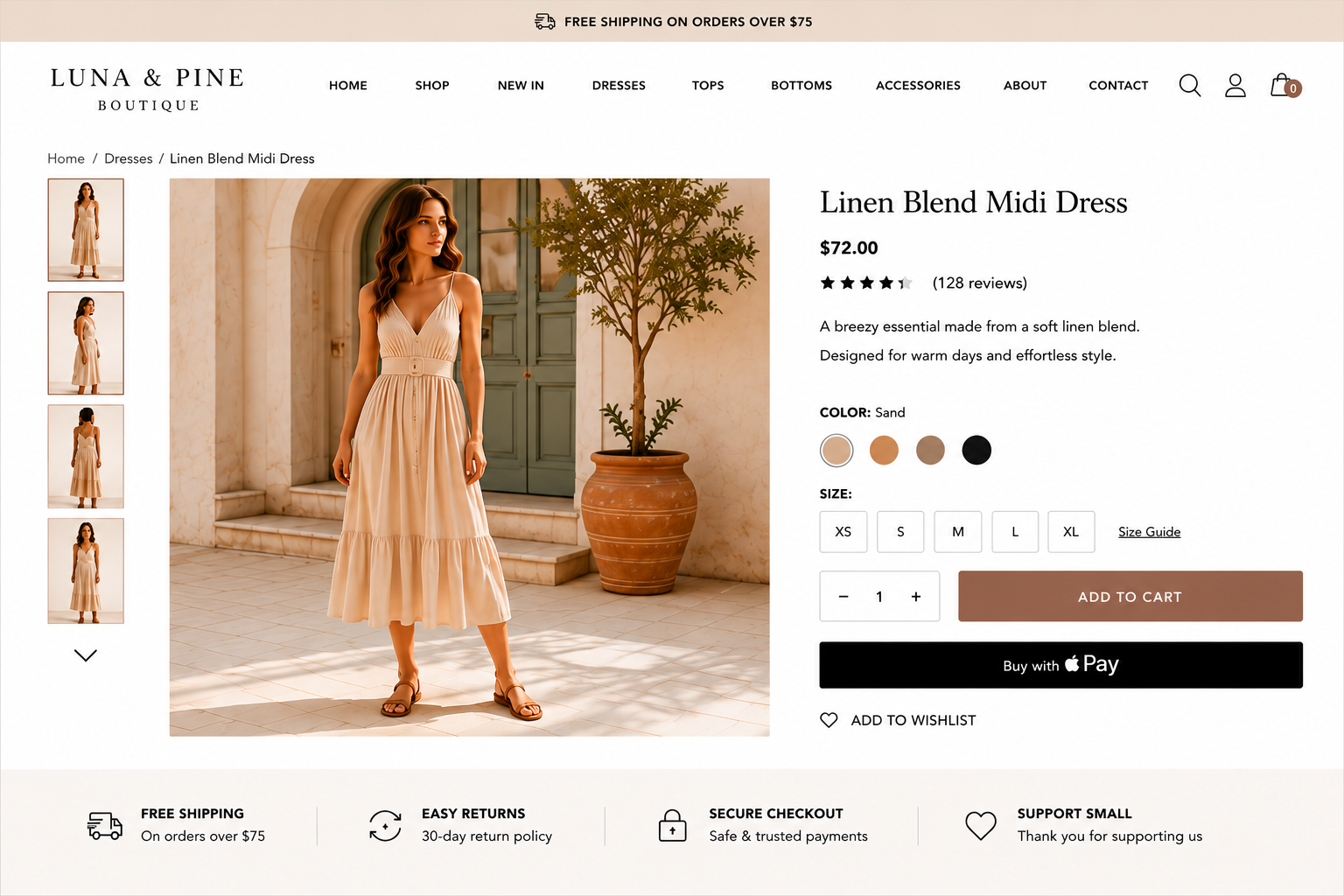 luna product page