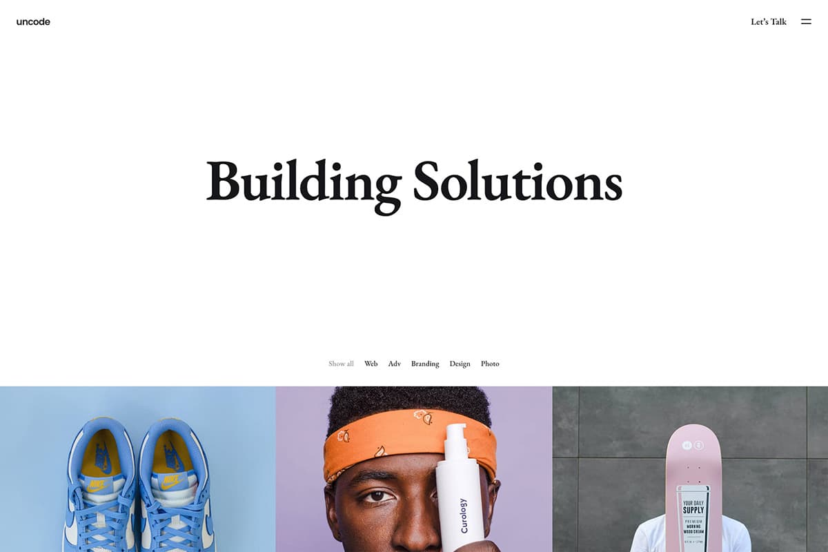 Demo media 1541077950 1 demo homepage Portfolio Agency Uncode 2026